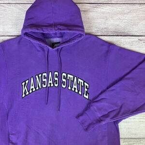 Y2k Kansas State University Wildcats Reverse Weave Hoodie